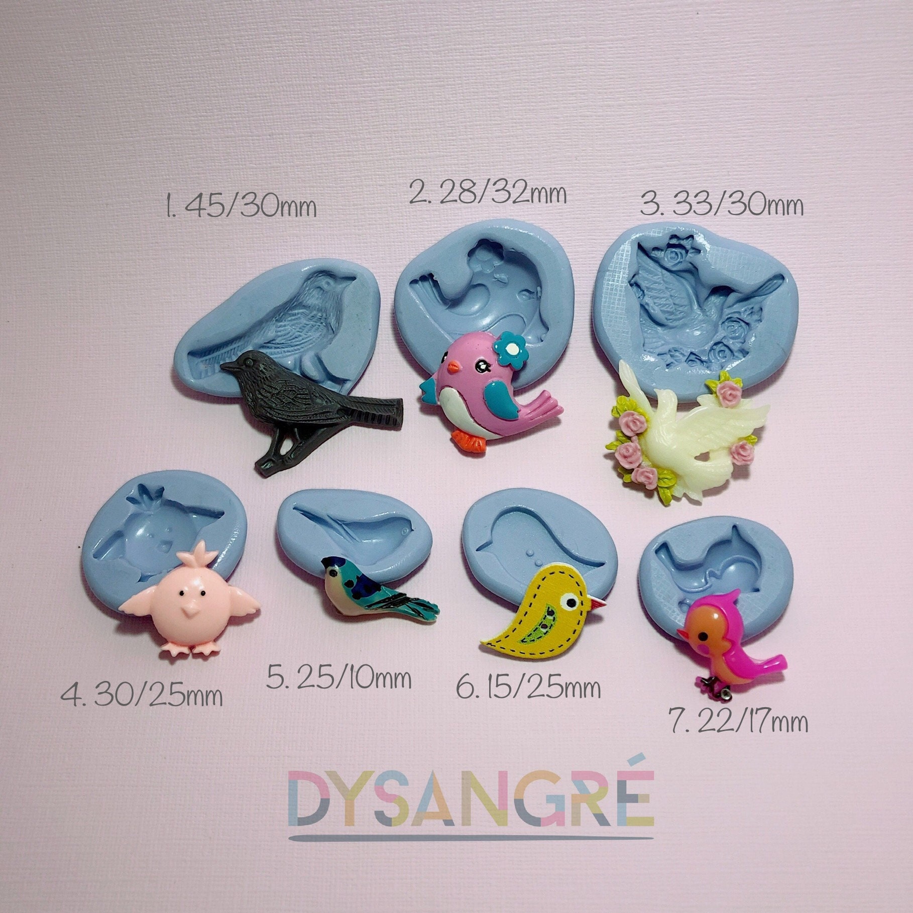 Bird theme silicone mold