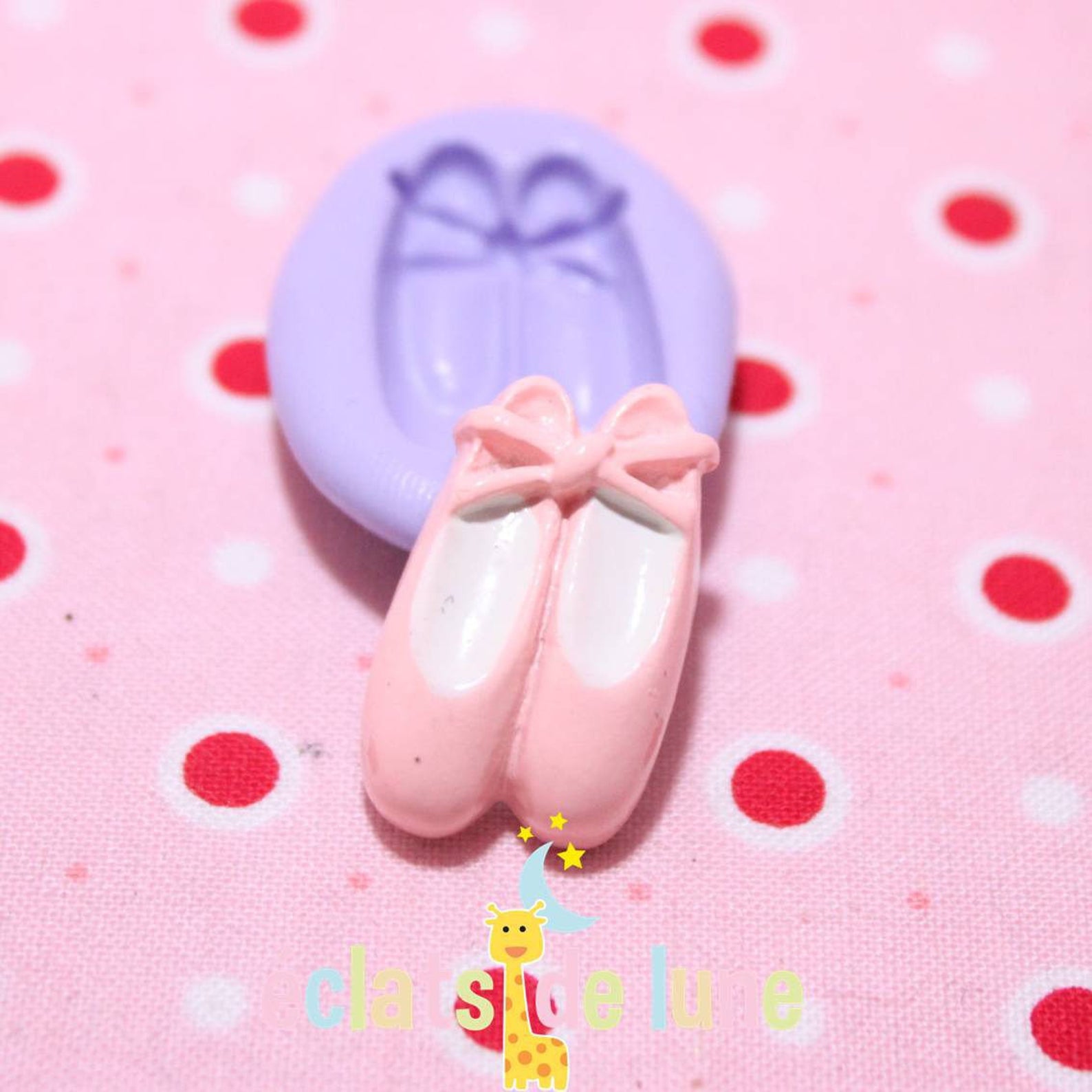 ballet shoe 24 silicone mold / 15mm