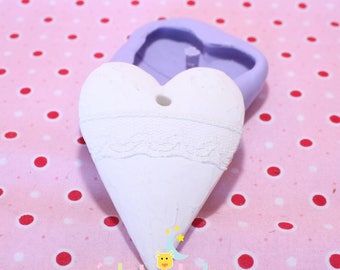 Heart silicone mold 73/55 mm