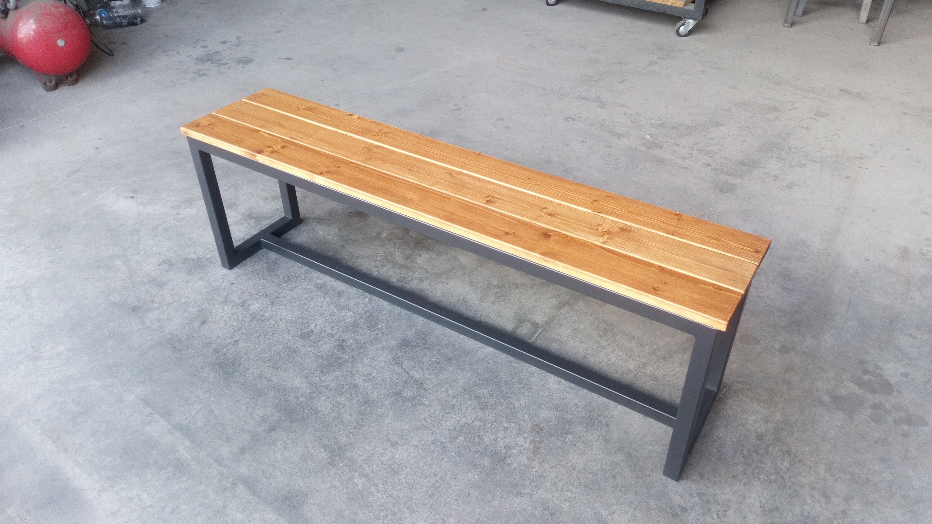 Banc Industriel en Bois et Métal