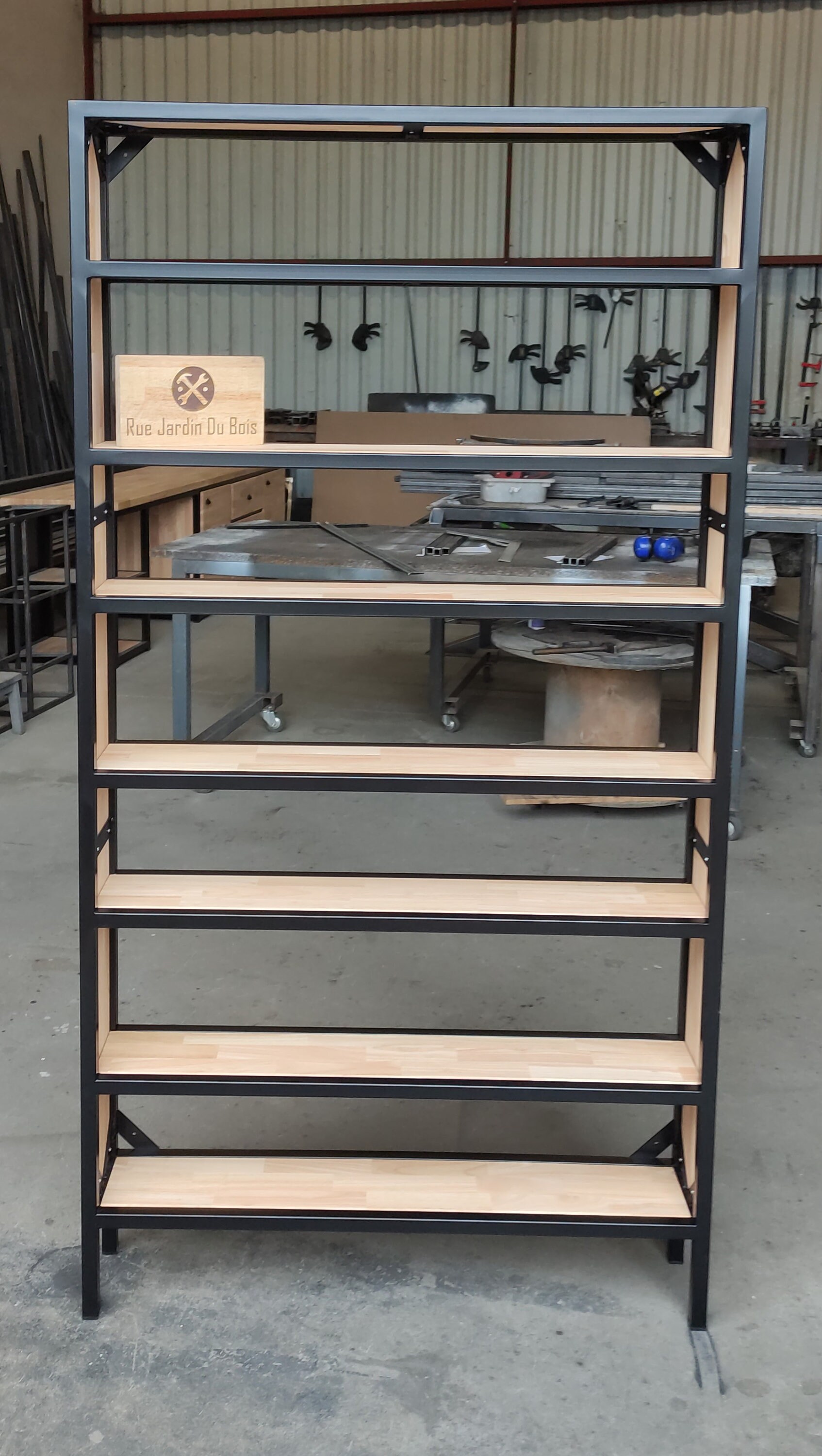Metal and Wood Shelf - Etsy