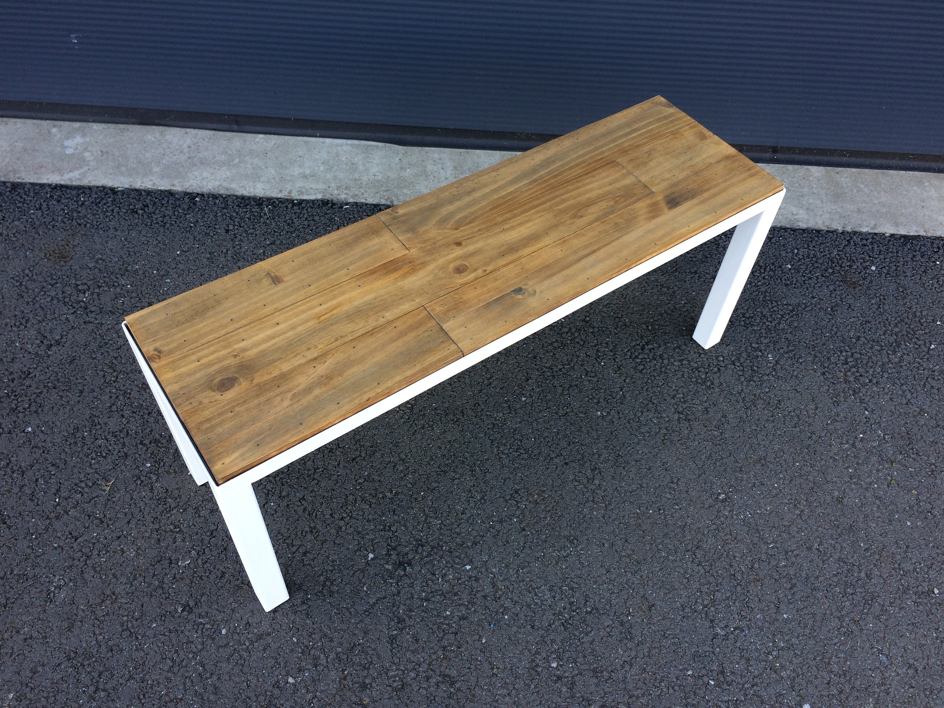 Banc en Bois et Métal