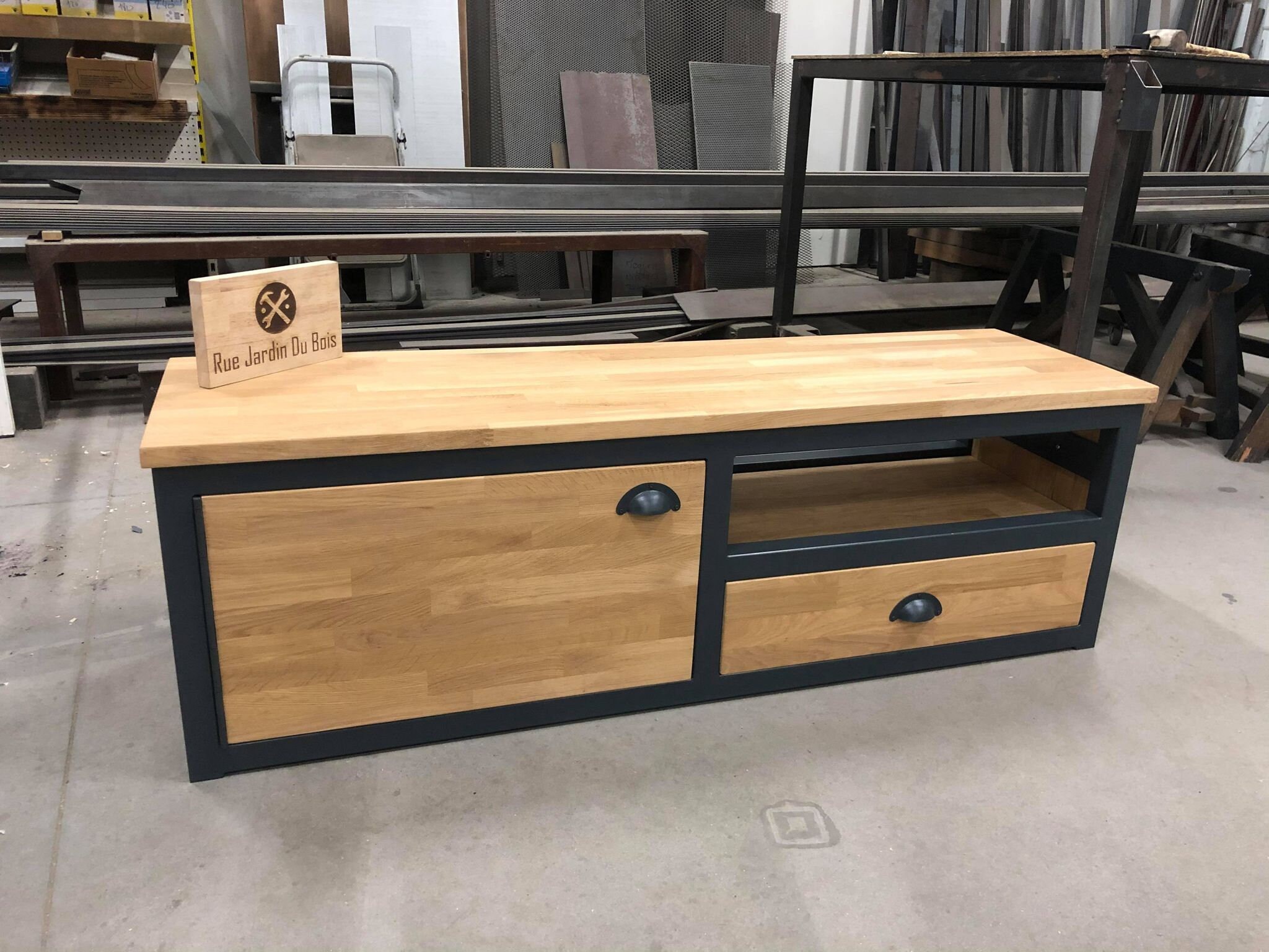 Meuble Tv en Bois et Métal