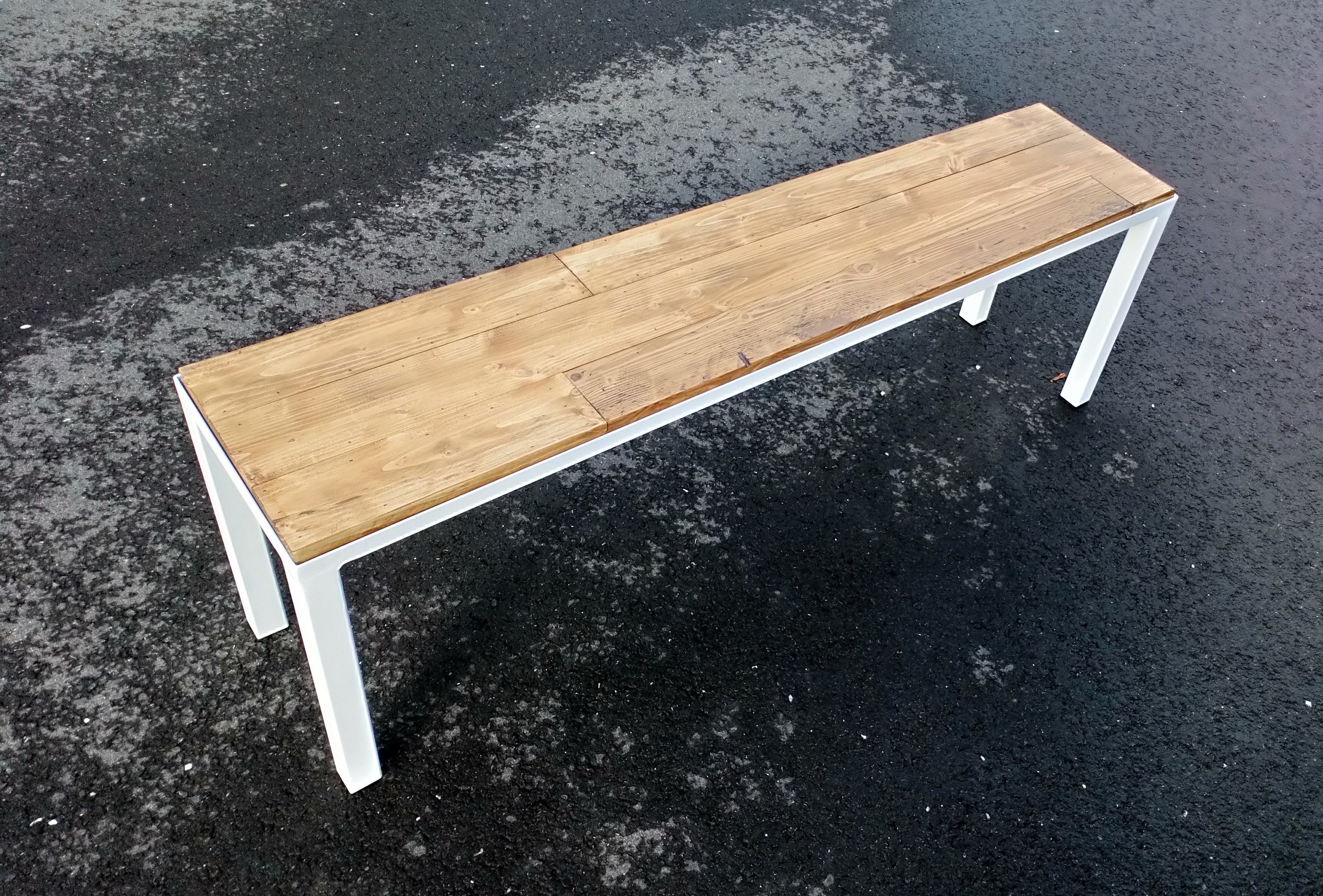 Banc en Bois et Métal