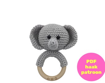 Haakpatroon rammelaar Olaf Olifant | PDF | Bijtring | Amigurumi | Nederlands | WTF Wattefreubelen