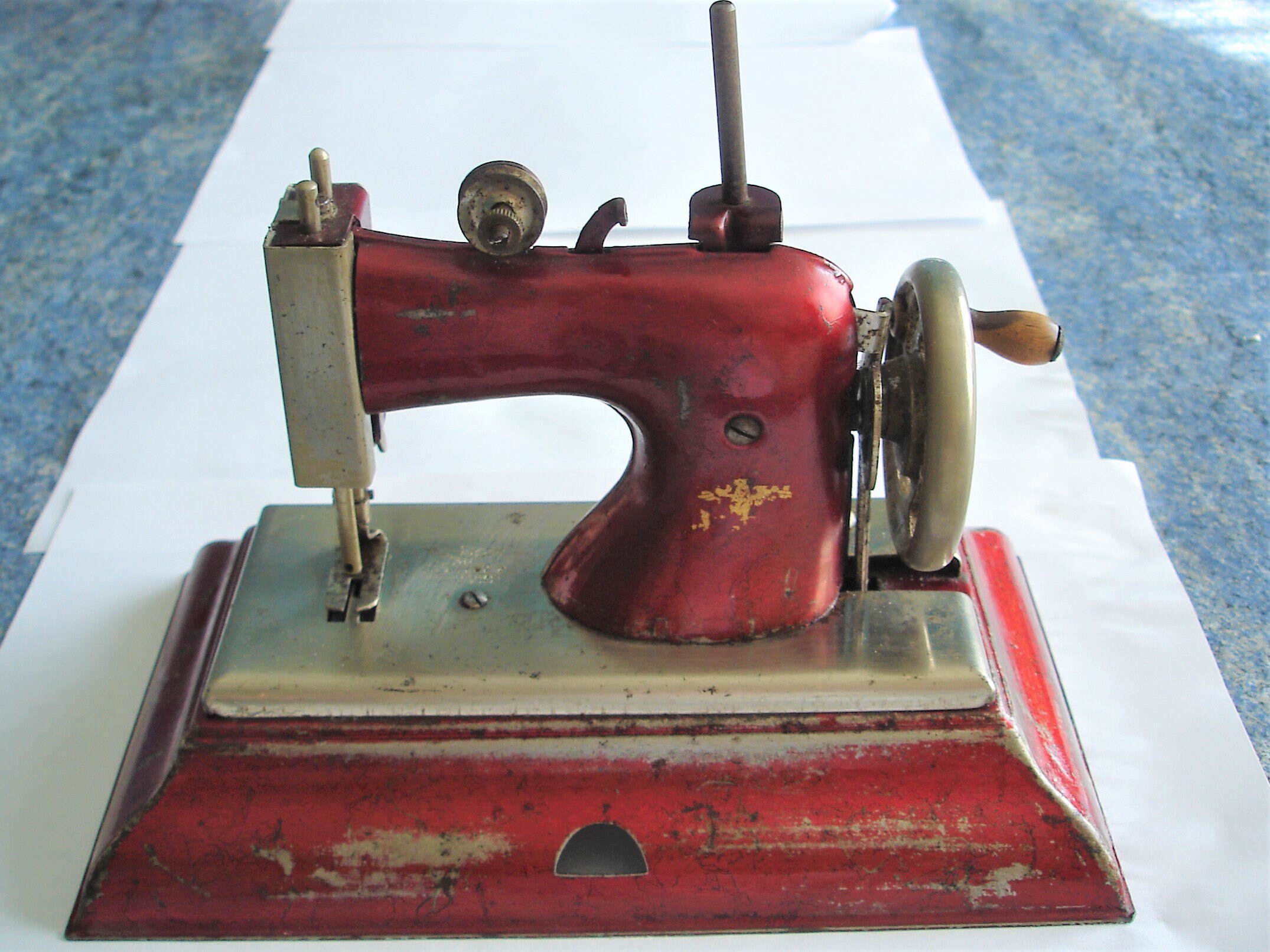 Vintage Color Stitch Children SEWING MACHINE Kids Toys for Parts