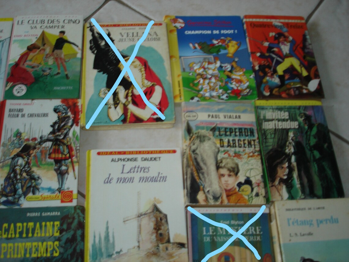 Au choix lot de livres de bibliothèque verte rose et autres - Etsy France