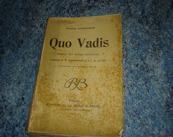 QUO VADIS Novel of the Neroan times, year 1901