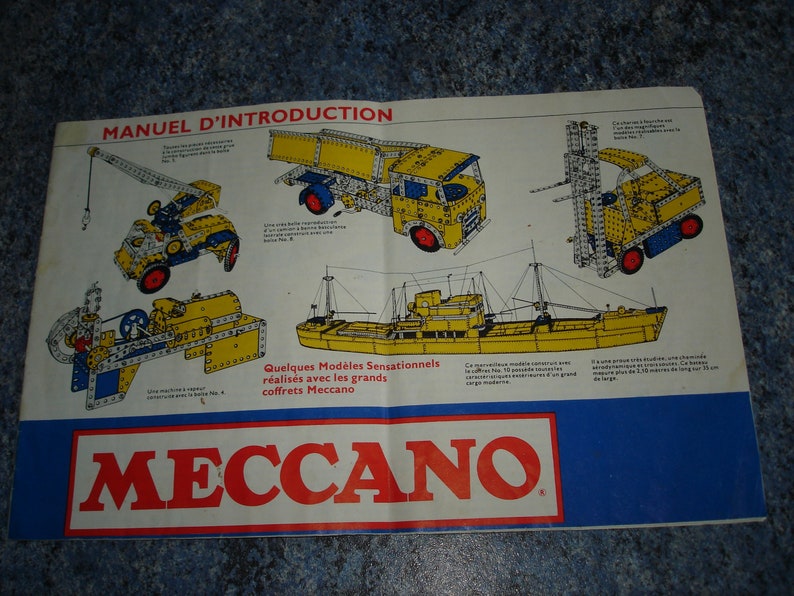 INTRODUCTION manual MECCANO Vintage collection Very good condition image 1
