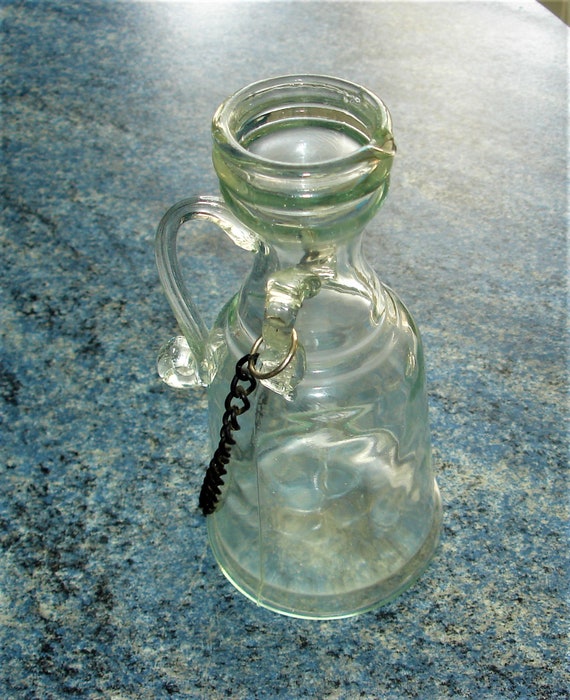 Vintage Olive Oil Dispenser in Glass Oil Pourer Etsy