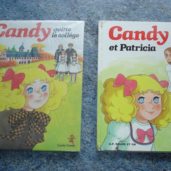 Lot de deux BD de CANDY CANDY G.P. Rouge et Or Vintage