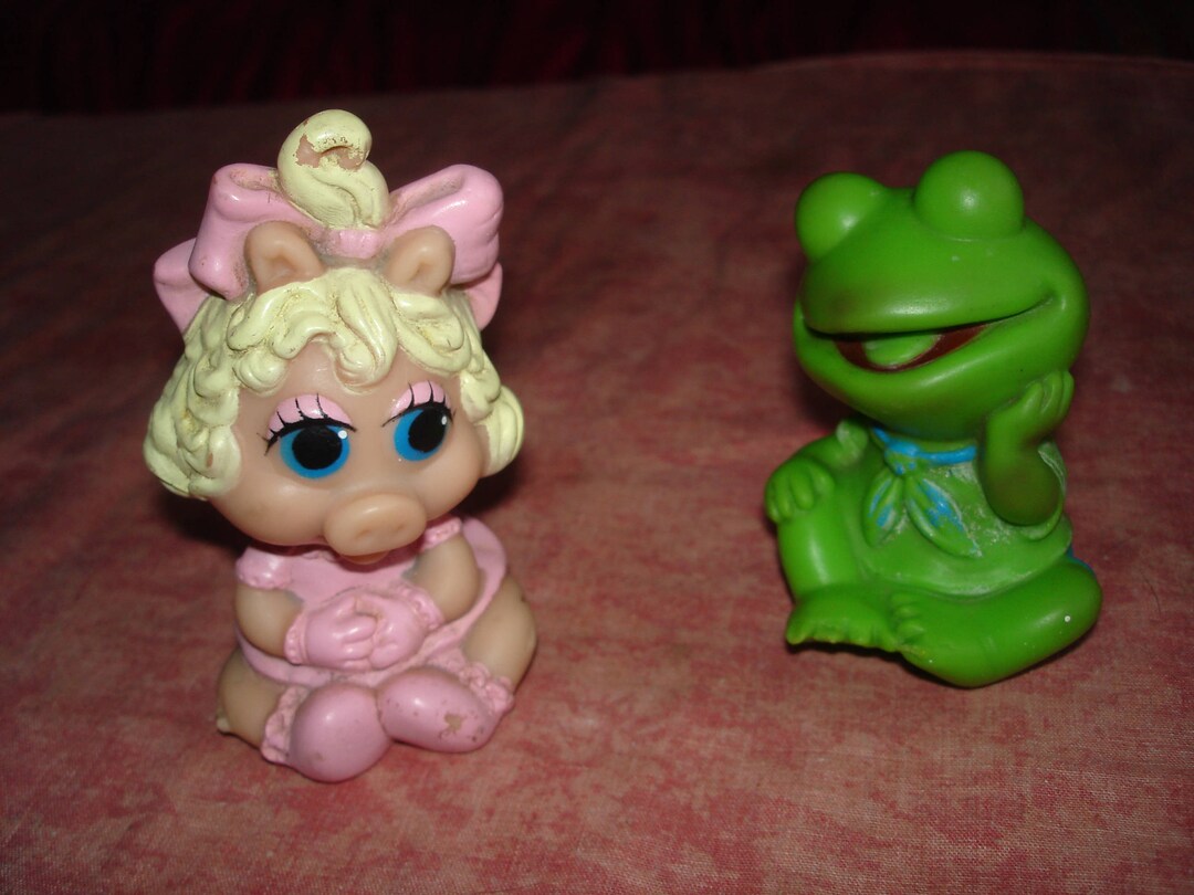 Figurine Pouet Grenouille Blanche & Verte Vintage - Fabriqué En France, Marque Combex A-43
