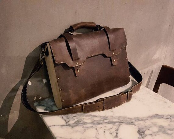 luxury men's leather bags