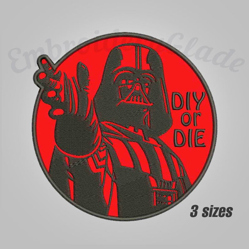Applique Star Wars Machine Embroidery Design. Darth Vader Etsy