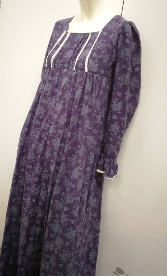 True vintage Laura Ashley 1970 prairie dress/ maxi