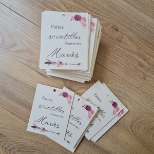 Customizable boho label for magic candle, spark