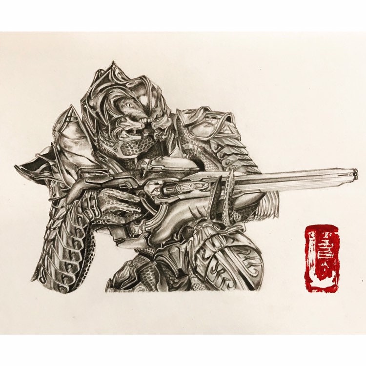 Halo the Arbiter Portrait Print - Etsy