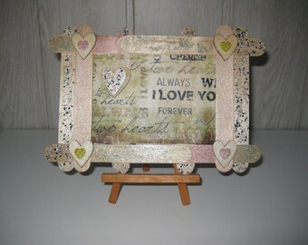 "LOVE" wooden sticks frame ♥