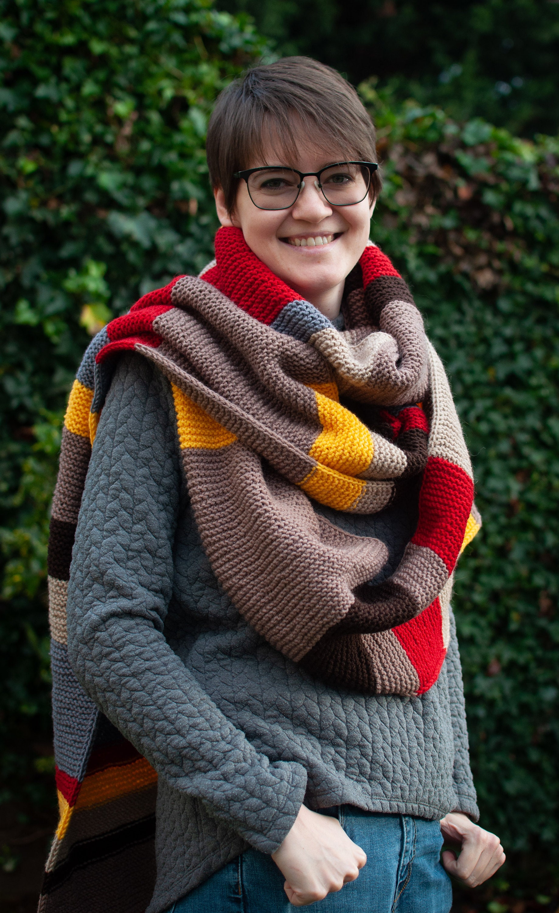 Hand Knitted Long Bright Striped Scarf Tom Baker. Fourth Doctor Season 12  of the Series Doctor Who - Etsy, image size:1838x3000