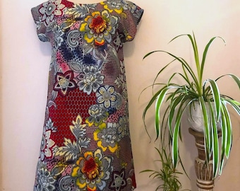 WAX cotton dress "TOGO" from 34 to 50