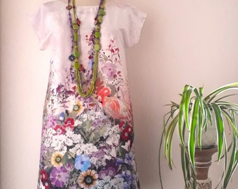 Dress *GLORIA* cotton, boho from 34 to 50