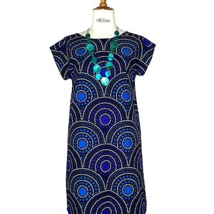 WAX cotton dress "NAIROBI" from 34 to 50