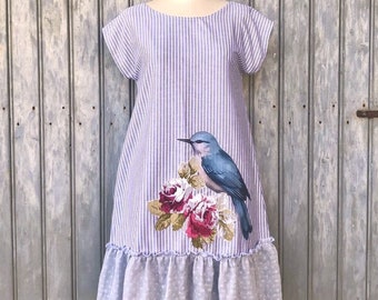 Dress *COTTAGE* cotton, Boho, mori, Cottage core, Prairie Gypsy, Folk Festival babydoll from 36 to 50