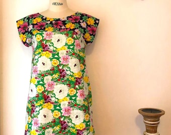 "SPRING" cotton dress from 34 to 50