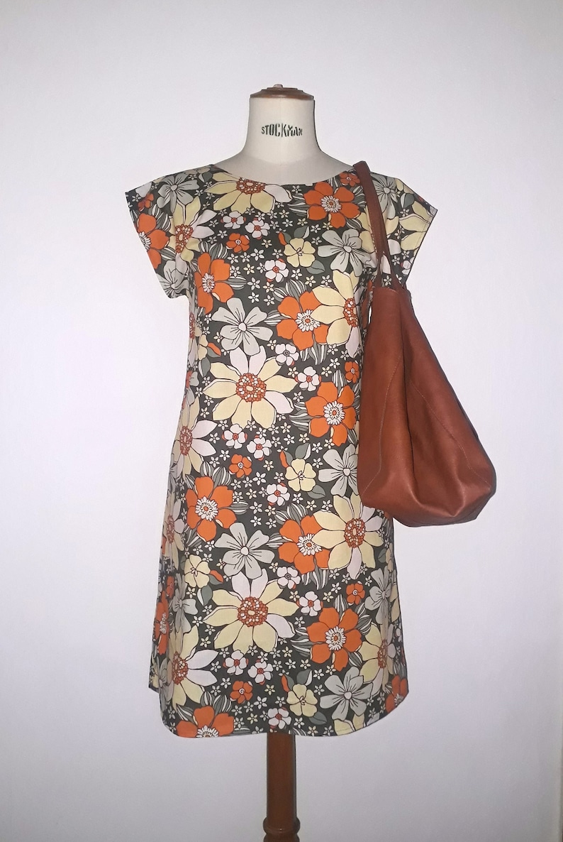 Vintage cotton dress SUZETTE from 34 to 50 image 1