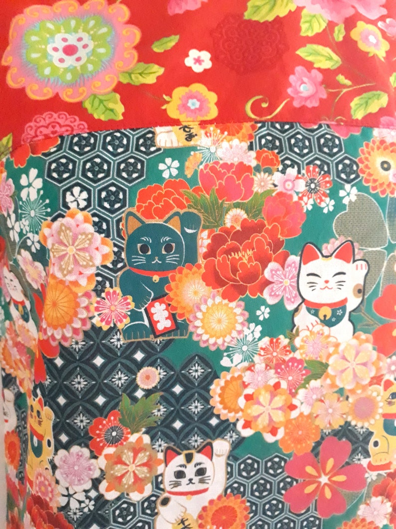 Maneki-Neko cotton dress from 34 to 50 image 2