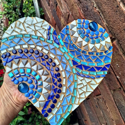 DIY Mosaic Kit Paw on My Heart Mosaic Mocha Grout Kit Etsy