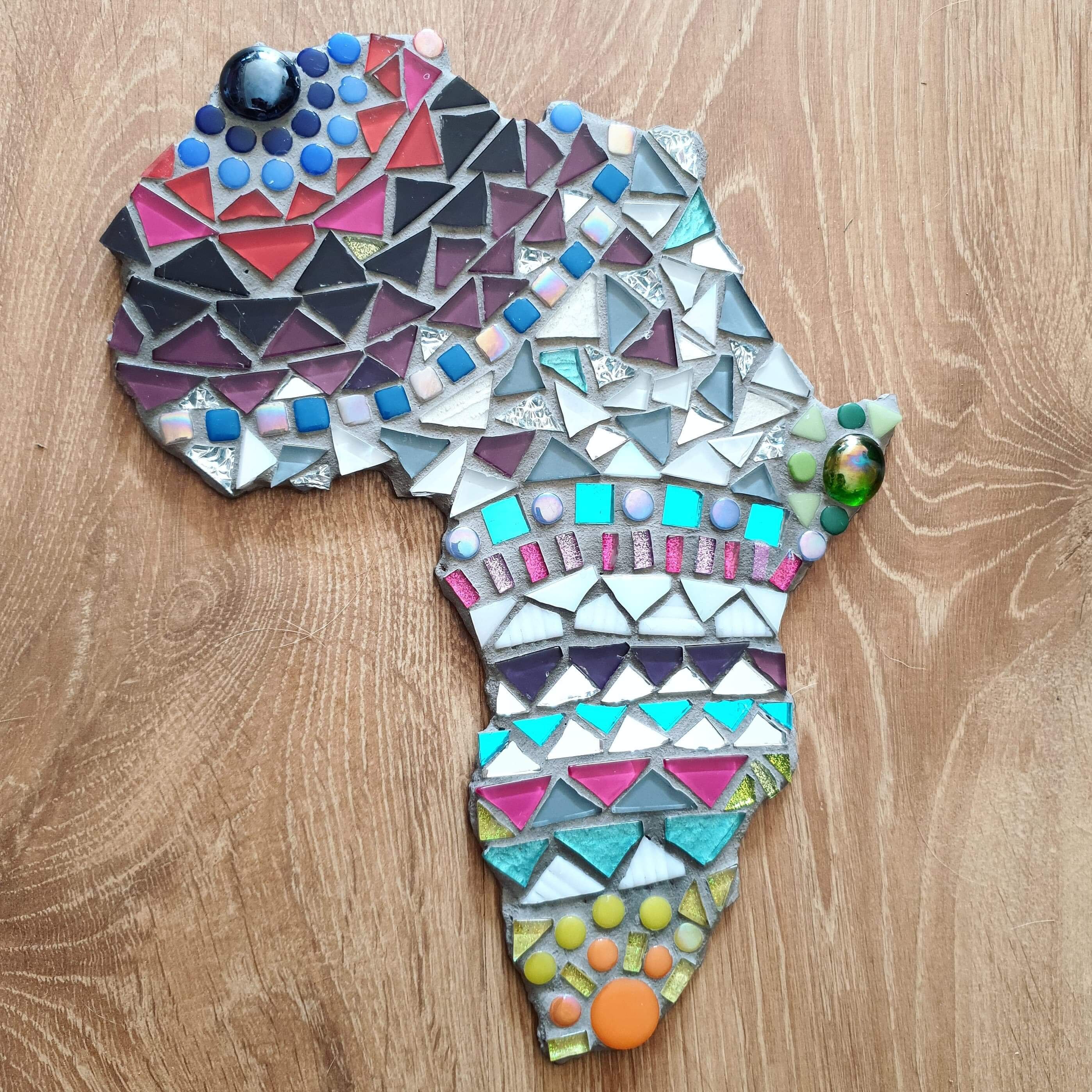 D.I.Y mosaic Africa kit/craft activity art gift Etsy