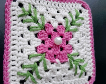Granny Square Flower Pattern, Crochet Granny Square Pattern, Crochet Granny Square PDF, Crochet Granny Square Download