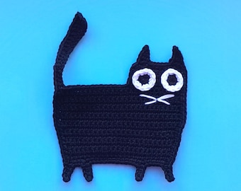 Crochet Applique Cat Pattern (PDF Download)