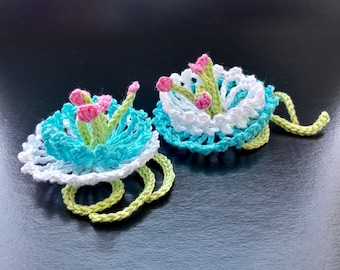 Crochet Flower Pattern: Applique Decor (PDF Download)