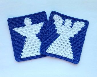 Christmas Crochet Angel Square Pattern (PDF Download)