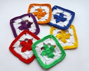 Cross Granny Square Crochet Pattern: Prayer Design (PDF Download)