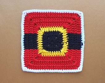 Christmas Santa Granny Square Crochet Pattern (PDF Download)