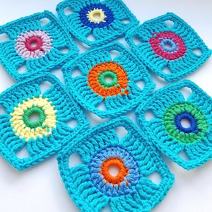Crochet Granny Square Pattern: Easy Diagram (PDF Download)