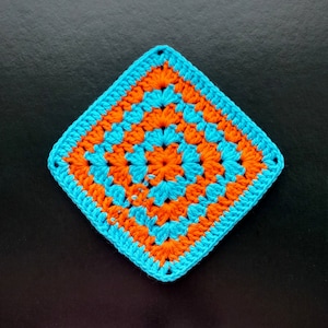 Granny Square Pattern, Crochet Granny Square Pattern, Crochet Granny Square PDF, Crochet Granny Square Digital, Colored Granny Square
