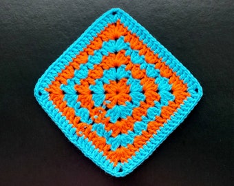 Crochet Granny Square Pattern: Colorful Design (PDF Pattern)