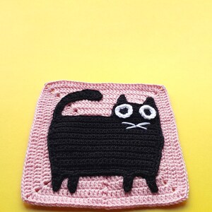 Crochet Granny Square Cat Pattern (PDF Download) - Etsy