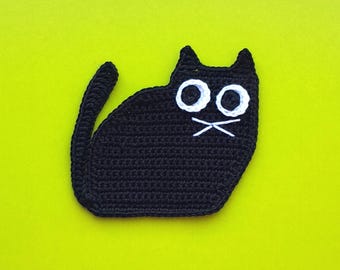 Crochet Applique Cat Pattern (PDF Download)