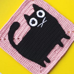 Crochet Granny Square Cat Pattern (PDF Download) - Etsy