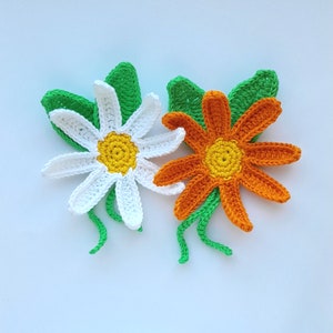 Crochet Daisy Pattern, Crochet  Daisy Download, Crochet  Daisy Applique, Crochet Tutorial, Crochet  Daisy Decor, Crochet Flower Daisy
