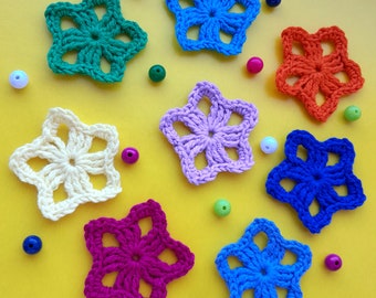 Crochet Christmas Star Pattern: Tree Ornament, Garland (PDF Pattern)