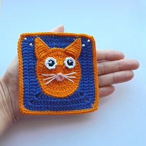Crochet Granny Square Cat Pattern (PDF Download) - Etsy