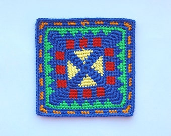 Granny Square Crochet Tapestry Pattern (PDF Download)