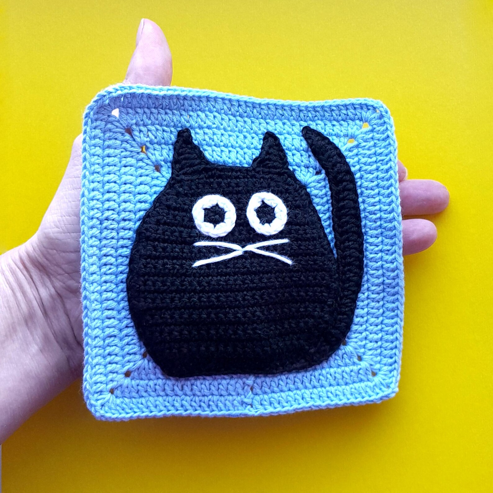 Crochet Granny Square Cat Pattern (PDF Download) - Etsy
