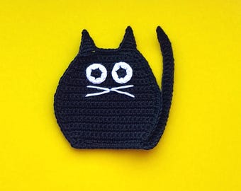 Crochet Applique Cat Pattern (PDF Download)